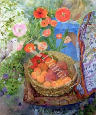 láminas y lienzos de Liberty on the Terrace, 1999 (oil on board)