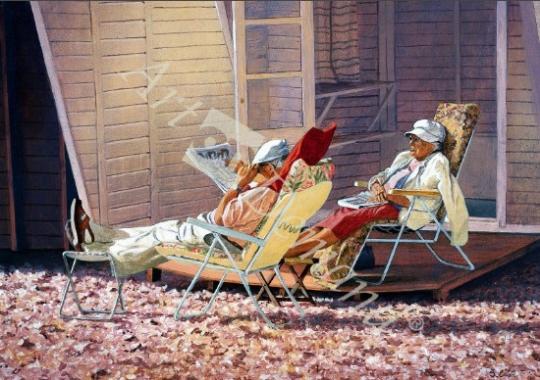 láminas y lienzos de Evening Rest (oil on canvas)