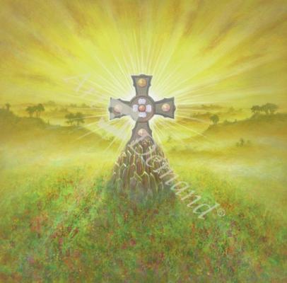láminas y lienzos de Celtic Cross (acrylic on canvas)