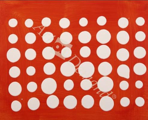 láminas y lienzos de Dot Matrix (acrylic on MDF board)