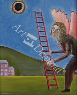 láminas y lienzos de The Rise of Icarus, 1989 (oil on canvas)