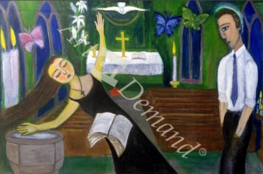 láminas y lienzos de  Religious Experience, 2002 (acrylic on canvas)