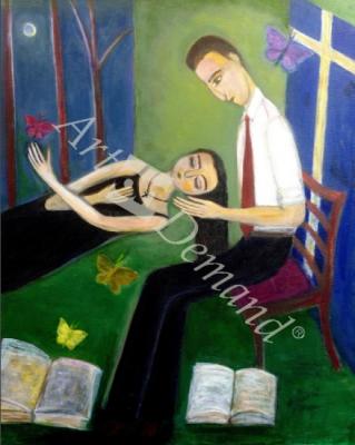 láminas y lienzos de  Epiphany, 2002 (acrylic on canvas)