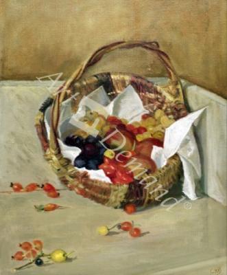 láminas y lienzos de  Basket of Fruit (oil on canvas)