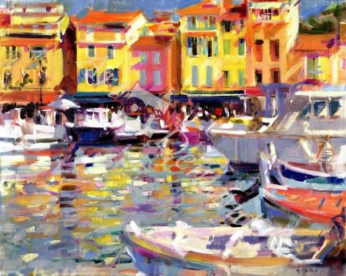 láminas y lienzos de  Harbour at Cassis (oil on canvas)