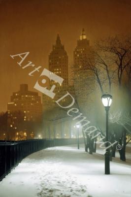 láminas y lienzos de New York Nocturne, 2004 (oil on canvas)