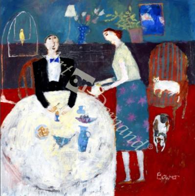 láminas y lienzos de Boiled Egg and Soldiers, 2004 (oil on board)