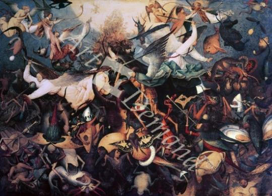 láminas y lienzos de  The Fall of the Rebel Angels, 1562 (oil on panel)