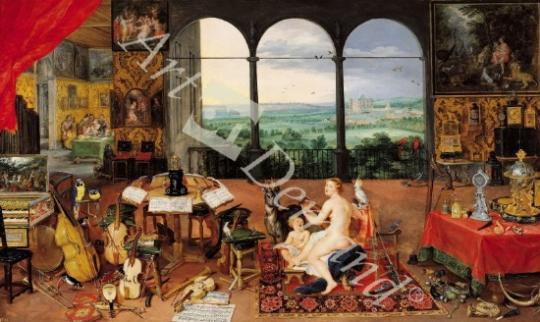láminas y lienzos de  Hearing, 1617 (oil on panel)