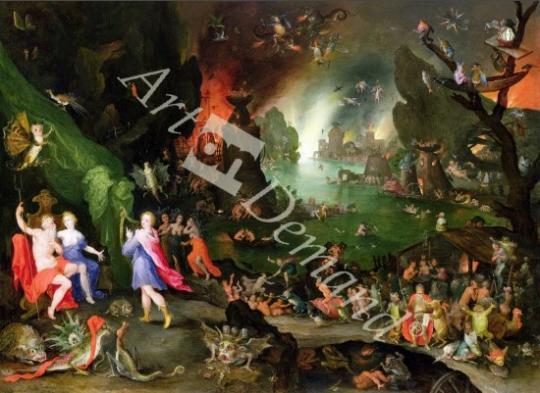 láminas y lienzos de  Orpheus with a Harp Playing to Pluto and Persephone in the Underworld