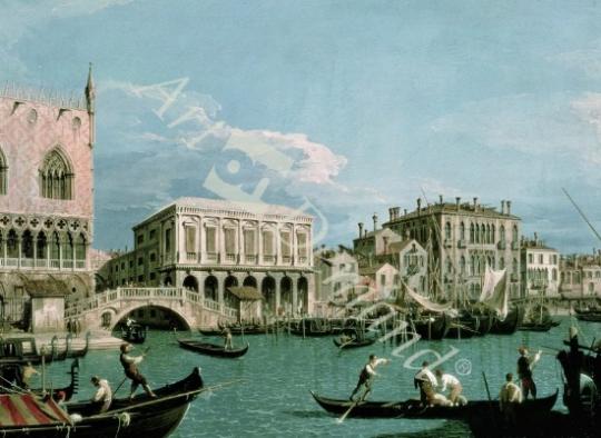 láminas y lienzos de Bridge of Sighs, Venice (La Riva degli Schiavoni) c.1740 (oil on canvas)