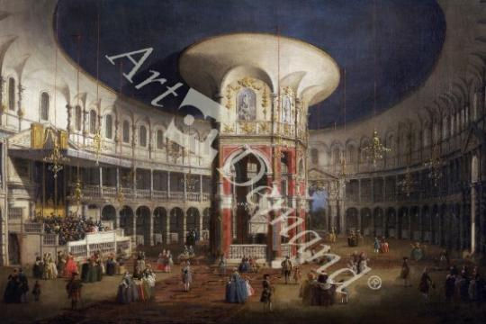 láminas y lienzos de Ranelagh Gardens, the Interior of the Rotunda, c.1751