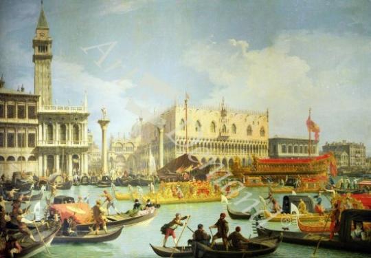 láminas y lienzos de The Betrothal of the Venetian Doge to the Adriatic Sea, c.1739-30 (oil on canvas)