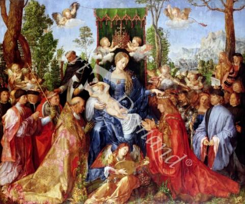láminas y lienzos de The Festival of the Rosary, 1506 (oil on panel)