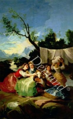 láminas y lienzos de The Washerwomen, before 1780 (oil on canvas)