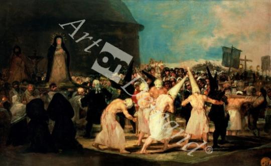 láminas y lienzos de Procession of Flagellants, 1815-19 (oil on canvas)