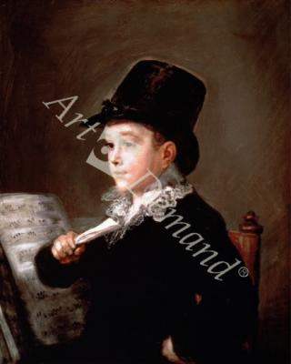 láminas y lienzos de Portrait of Marianito Goya, Grandson of the Artist, c.1815 (oil on canvas)