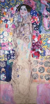 láminas y lienzos de Portrait of Maria Munk (unfinished 1917-18) (oil on canvas)