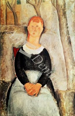 láminas y lienzos de The Beautiful Grocer (oil on canvas)