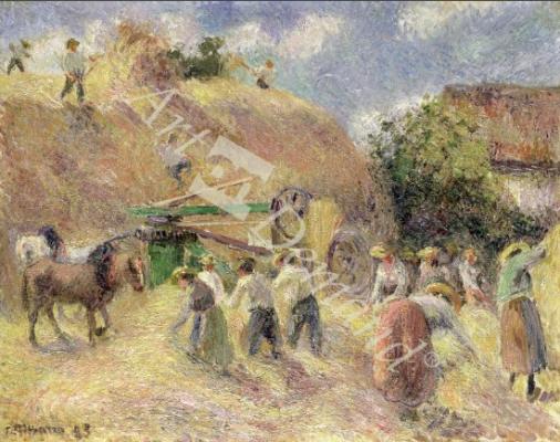 láminas y lienzos de The Harvest, 1883