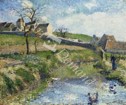 láminas y lienzos de The Farm at Osny, 1883