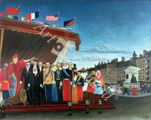 láminas y lienzos de Representatives of the Forces greeting the Republic as a Sign of Peace, 1907