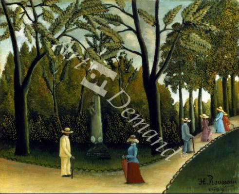 láminas y lienzos de The Monument to Chopin in the Luxembourg Gardens, 1909 (oil on canvas)