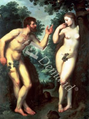 láminas y lienzos de Adam and Eve (oil on panel)