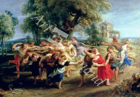 láminas y lienzos de A Peasant Dance, 1636-40 (oil on panel)
