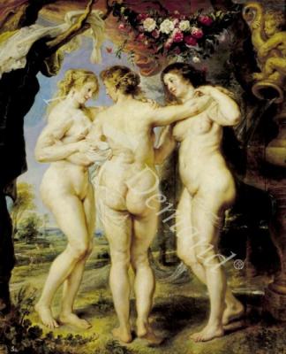láminas y lienzos de The Three Graces, c.1636-39 (oil on canvas)