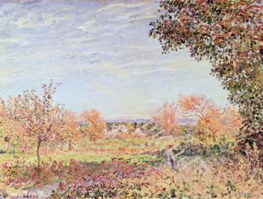 láminas y lienzos de September Morning, c.1887 (oil on canvas)