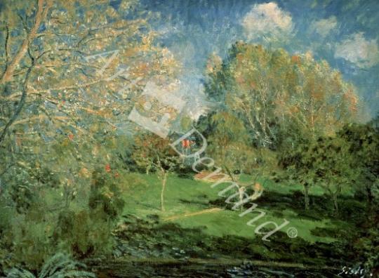 láminas y lienzos de The Garden of Hoschede Family, 1881 (oil on canvas)
