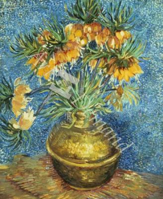 láminas y lienzos de Crown Imperial Fritillaries in a Copper Vase, 1886 (oil on canvas)