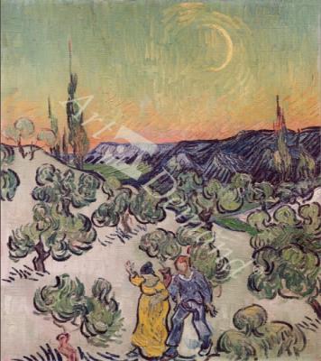 láminas y lienzos de Moonlit Landscape, 1889 (oil on canvas)