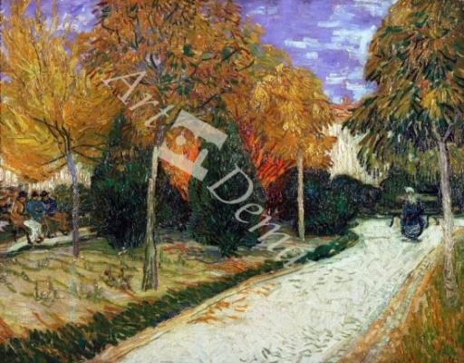 láminas y lienzos de Path in the Park at Arles, 1888