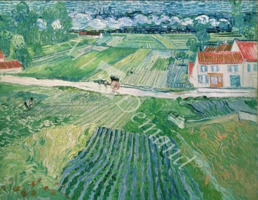 láminas y lienzos de Landscape at Auvers after the Rain, 1890 (oil on canvas)