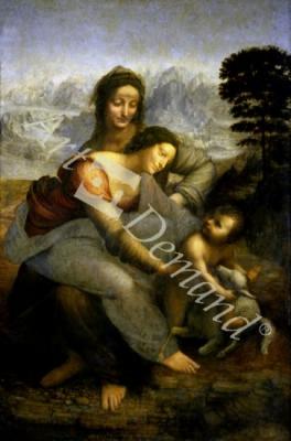 láminas y lienzos de Virgin and Child with St.Anne, c.1510 (oil on panel)