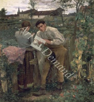 láminas y lienzos de Rural Love, 1882 (oil on canvas)