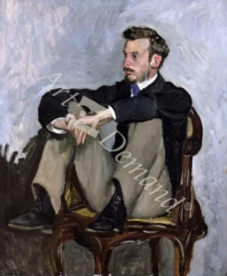 láminas y lienzos de Portrait of Auguste Renoir (1841-1919), 1867 (oil on canvas)