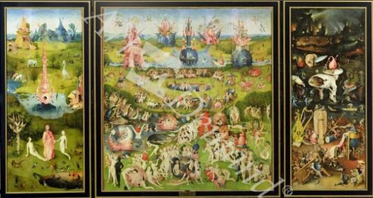 láminas y lienzos de  The Garden of Earthly Delights, c.1500 (oil on panel)