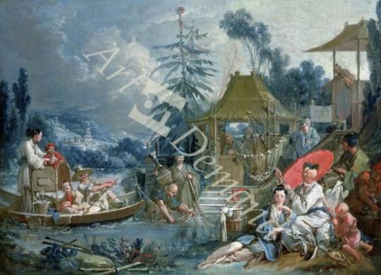 láminas y lienzos de  The Chinese Fishermen, c.1742 (oil on canvas)