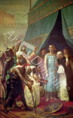 láminas y lienzos de  The Life of St. Louis (oil on canvas)