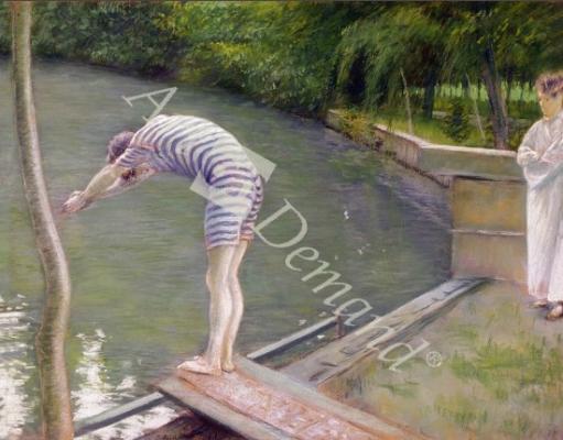 láminas y lienzos de  The Bather, or The Diver, 1877 (oil on canvas)