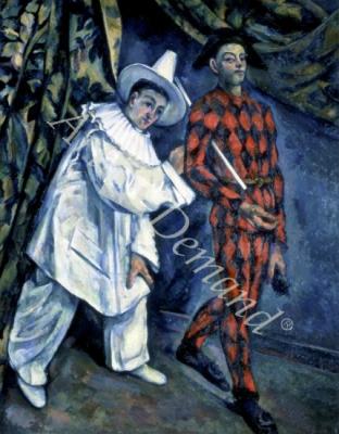 láminas y lienzos de  Pierrot and Harlequin (Mardi Gras), 1888 (oil on canvas)