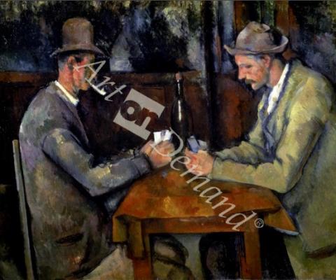 láminas y lienzos de The Card Players, 1890-95 (oil on canvas)