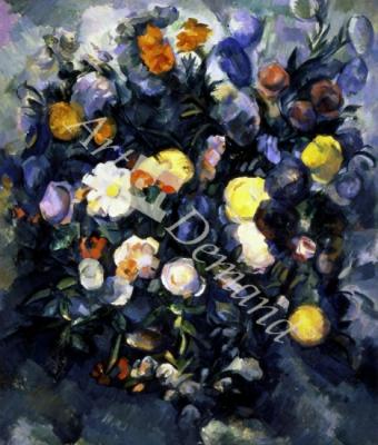 láminas y lienzos de Vase of Flowers, 19th (oil on canvas)