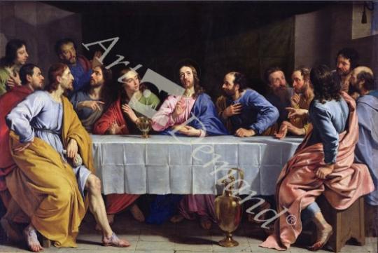 láminas y lienzos de The Last Supper, 1648 (oil on canvas)