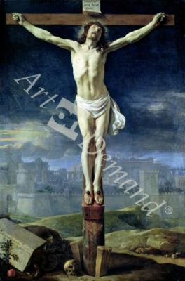 láminas y lienzos de Christ on the Cross, before 1650 (oil on canvas)