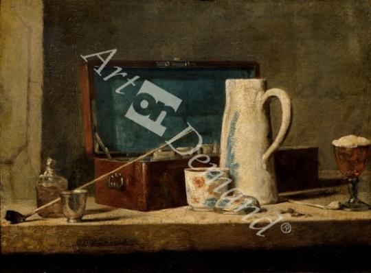 láminas y lienzos de Still Life of Pipes and a Drinking Glass (oil on canvas)