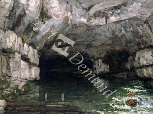 láminas y lienzos de The Grotto of the Loue, 1864 (oil on canvas)